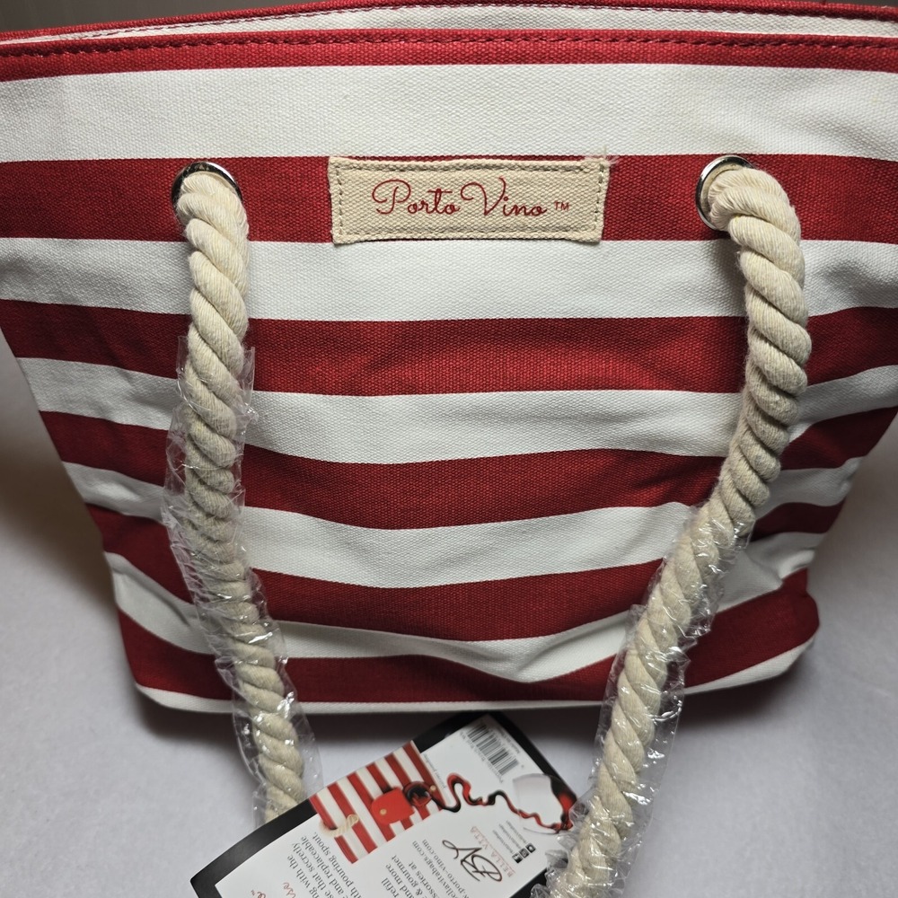 Porto Vino‎ Wine Beverage Beach Bag Purse Hidden Spout Dispenser Festival Boho